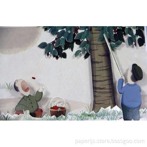 4 / 0 Matt Lamination Cover Pop Up Book Printing For Kids P